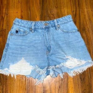 XS KanCan ripped jean shorts